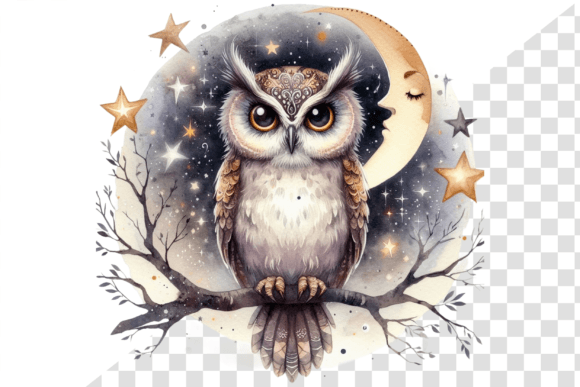 Download Nightwise Owl Watercolor Clipart - Premium Resources