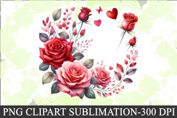 Download Valentine Red Rose Clipart Sublimation - Red rose clipart Collection