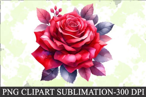 Download Valentine Red Rose Clipart Sublimation - Red rose clipart Collection