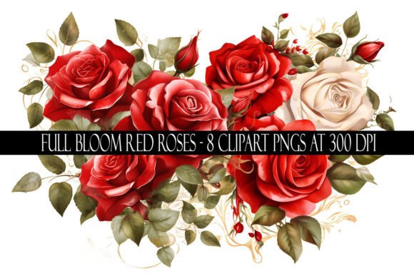 Download Full Bloom Red Rose Clipart - Red rose clipart Collection