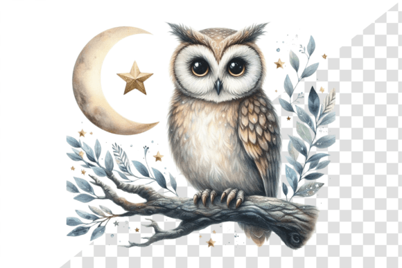 Download Nightwise Owl Watercolor Clipart - Owl watercolor Collection