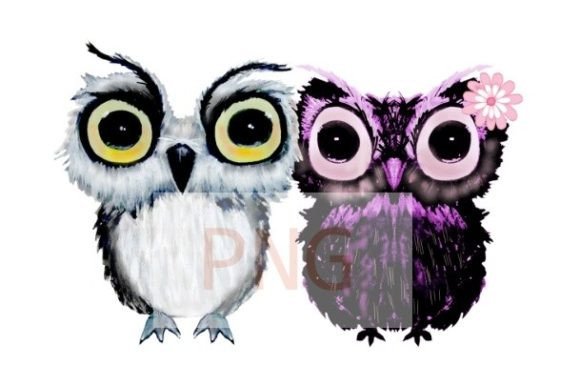 Download Black and White Owl Watercolor Png - Owl watercolor Collection