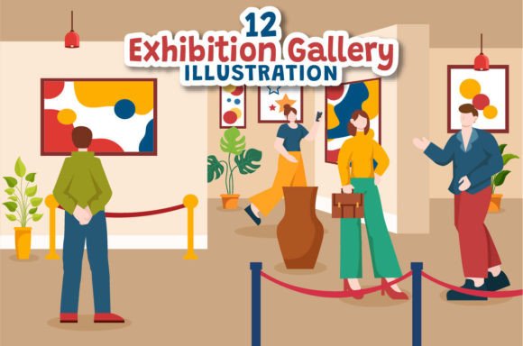 Download 12 Exhibition Gallery Illustration - Gallery Collection