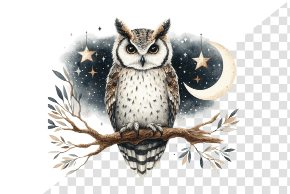 Download Nightwise Owl Watercolor Clipart - Premium Resources