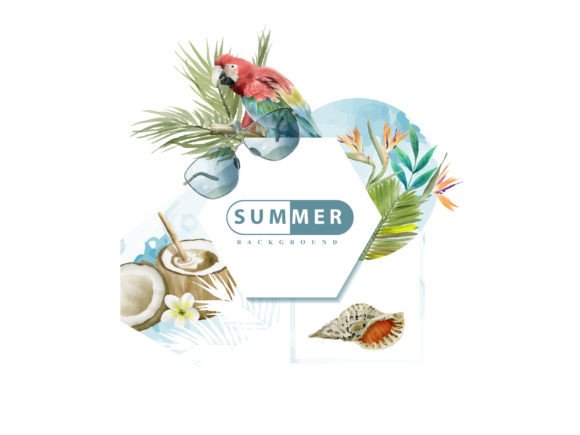 Download Tropical Background Floral Watercolor - Tropical background Collection