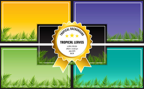 Download Tropical Background with Green Leaves - Tropical background Collection