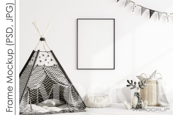 Download Scandinavian Kid's Room Frame Mockup - Scandinavian Collection