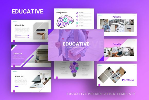 Download Presentation Template - Educative - Premium Resources